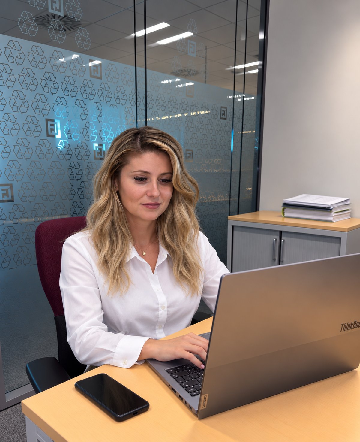 Elena Pîrvan, FEPRA Customer Experience team, answering a client