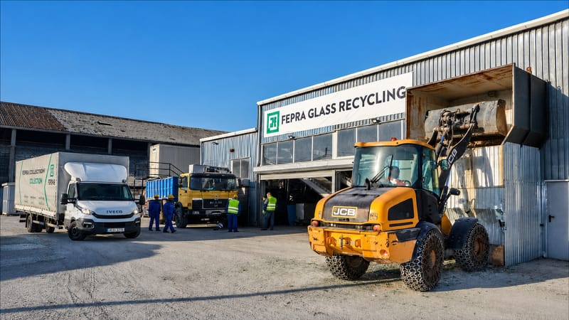 Illustration: 2022, glass recycling