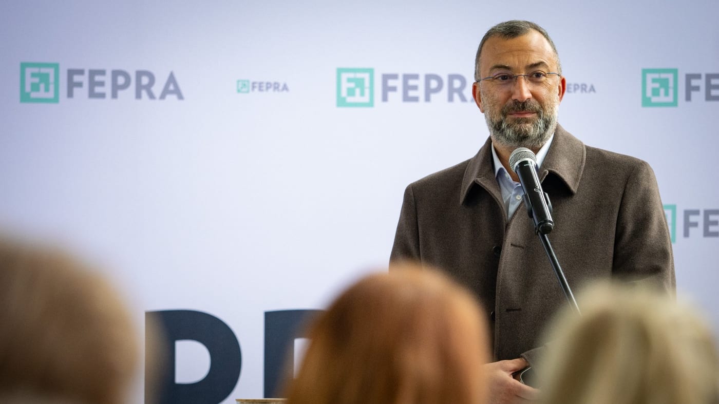 Ionuț Georgescu, CEO of FEPRA, at the official opening of the industrial park in Brad